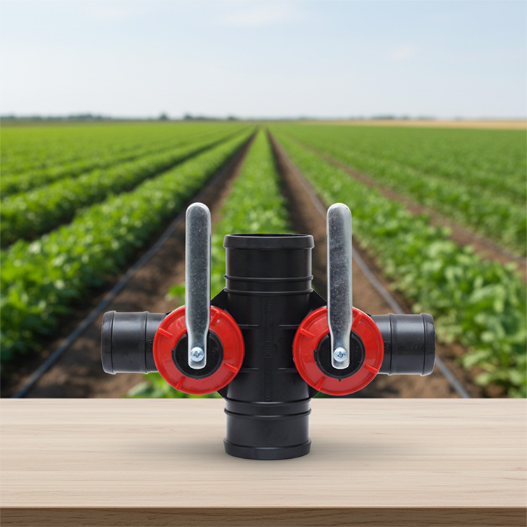4-Way Irrigation Valve Manifold with 2 Valves