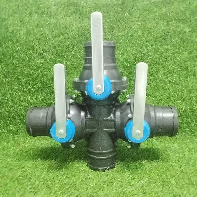 90mm Equal Tee Cross Valve Manifold