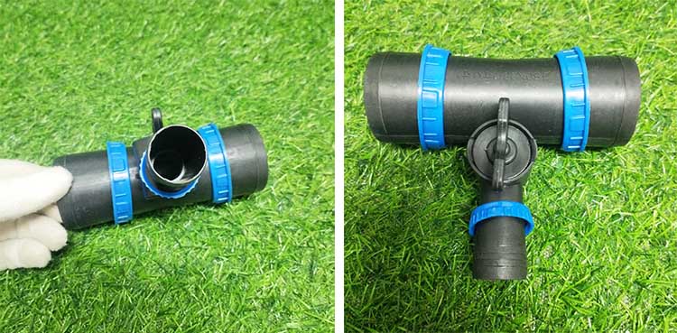 Rain Pipe Lock Ring Tee Valve
