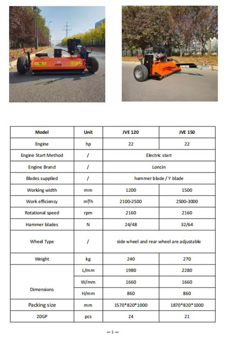 Tow Behind Flail Mower